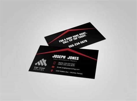 Roofing Business Cards Templates Free