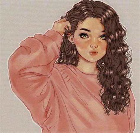 Pin by BELLA 💉🚑 on art | Digital art girl, Curly hair drawing, How to draw hair