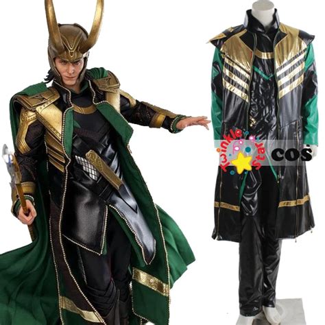 2017 Halloween costumes for men adult Loki Marvel The Avengers Thor Loki cosplay costume on ...