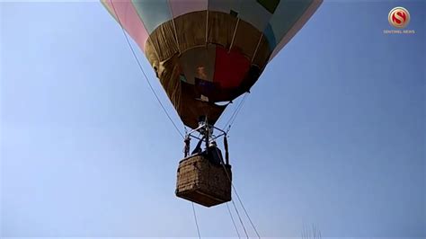 Hot air gas balloon ride - YouTube