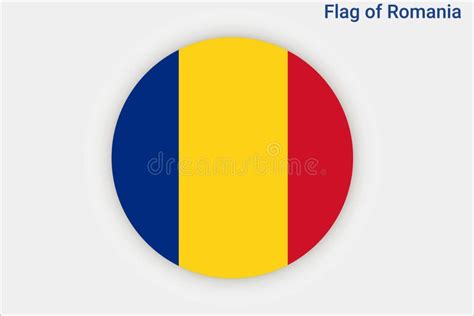 High Detailed Flag of Romania. National Romania Flag. Europe Stock ...