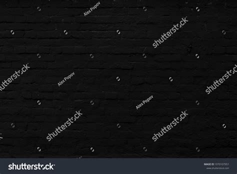 Black Brick Building Wall Interior Modern Stock Photo 1970107951 ...