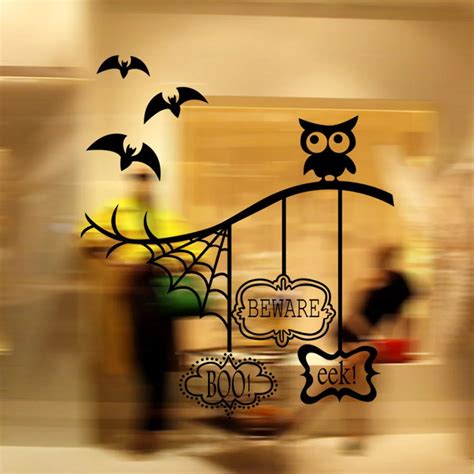 New Happy Halloween Wall Sticker Window Home Decoration Decal Decor ...