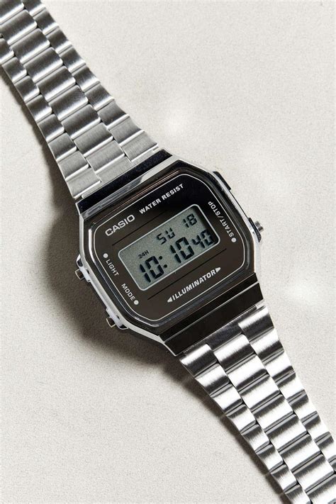 G-Shock Casio Vintage Silver Digital Watch in Metallic for Men | Lyst