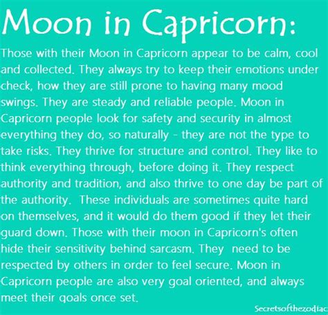 My moon is in Capricorn... and apparently Moon in Capricorn just reinforces all my Virgo traits ...