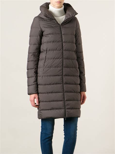 Herno Padded Coat in Brown | Lyst