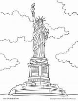 Printable Statue Of Liberty Coloring Page  Free Sheet sketch template