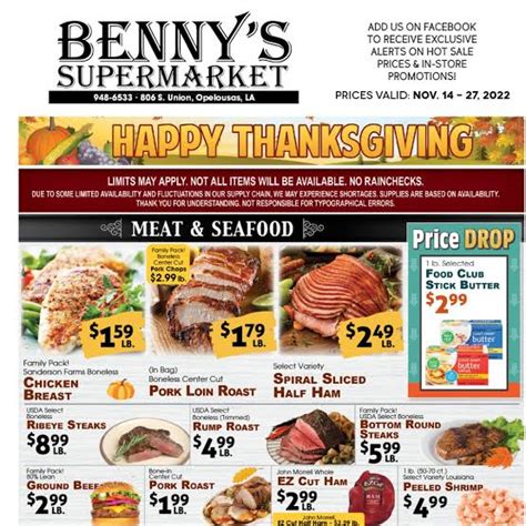 Benny’s Supermarket Weekly Ad – Compare Foods Durham