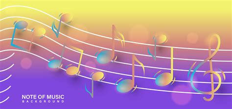 Shiny Note Music Background Template 1237704 Vector Art at Vecteezy