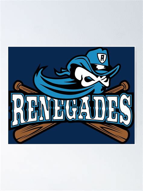 "Renegades Baseball Logo" Poster for Sale by DavidAyala | Redbubble