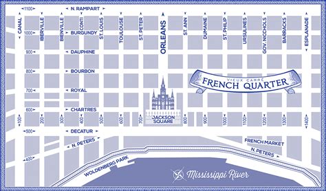 New Orleans French Quarter Map Printable