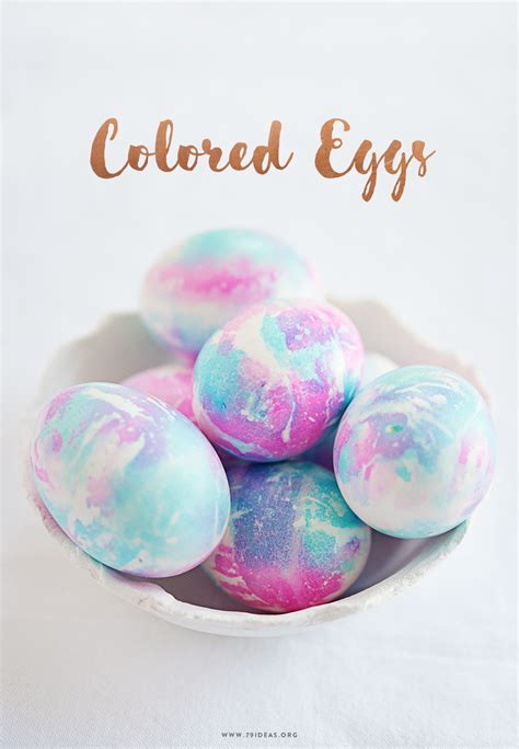 DIY: COLORED EASTER EGGS – 79 ideas