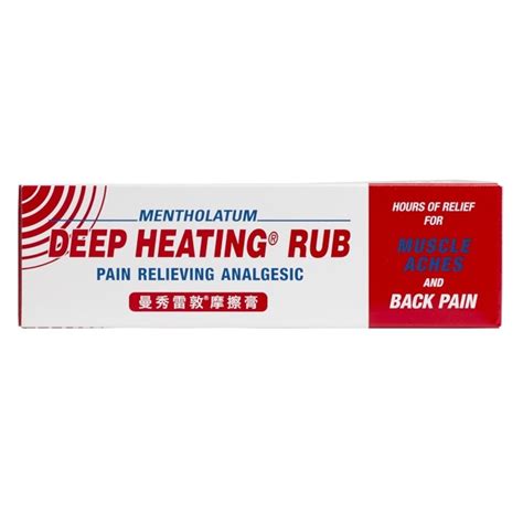 MENTHOLATUM, Deep Heating Rub (Relieves Muscle Aches & Back Pain) 94.4g | Watsons Singapore