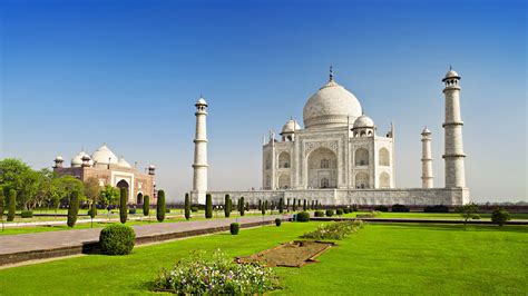 #348133 Dome, India, Monument, Park, Taj Mahal 4k wallpaper - Mocah HD ...