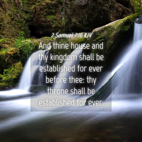 2 Samuel 7:16 KJV Bible Verse Images