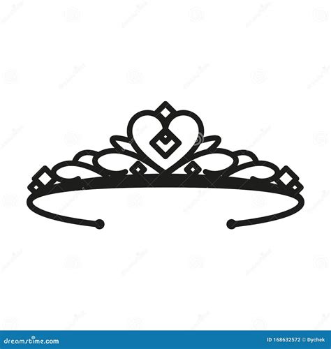 Princess Tiara. Simple Flat Vector Illustration Stock Vector ...