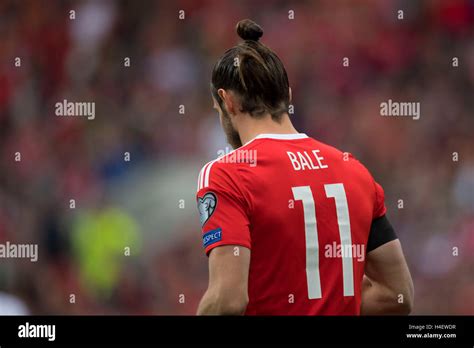 Gareth Bale in action for Wales football team Stock Photo - Alamy