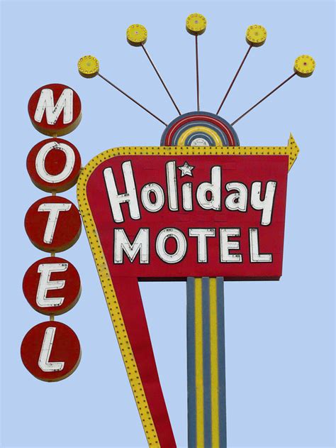 Holiday Motel Vintage Neon Sign