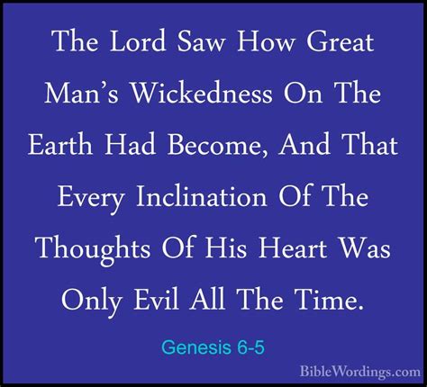 Genesis 6 - Holy Bible English - BibleWordings.com