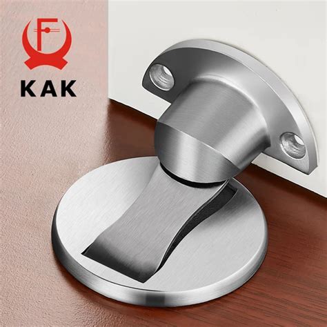 KAK Magnetic Door Stops 304 Stainless Steel Door Stopper Hidden Door Holders Catch Floor Nail ...