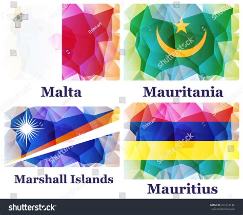 Flags World Vector Illustration Stock Vector (Royalty Free) 251614144