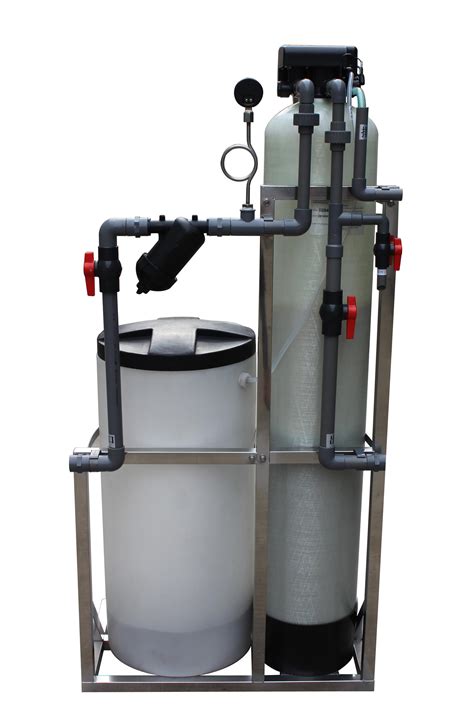 Cation Resin Regeneration Skid Mounted 2m3/Hour Water Softener - China ...