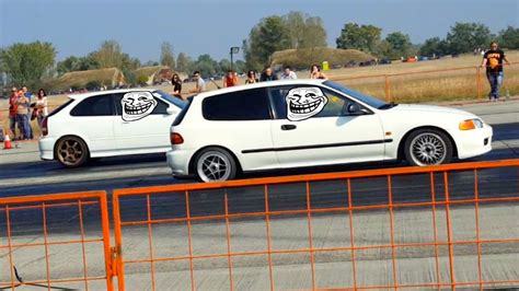 Honda Civic Ek4 vs Honda Civic Eg6 - B16 Battle - Drag Race 01.10.2016 ...