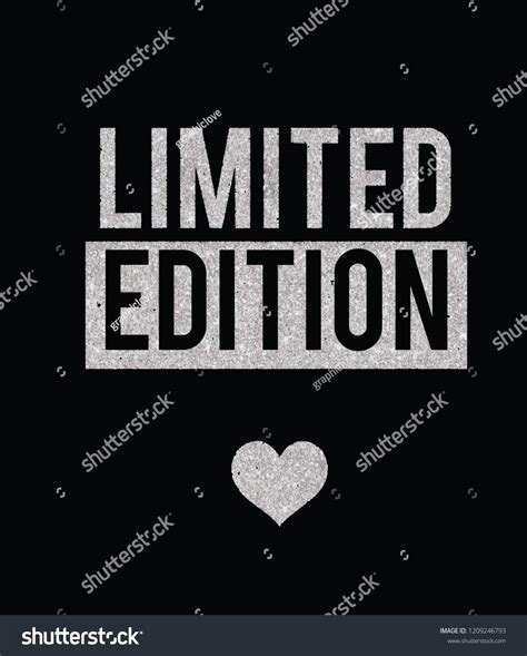 limited edition slogans love - Royalty Free Stock Vector 1209246793 - Avopix.com