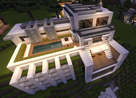 Modern house I build. Thoughts? : r/Minecraft