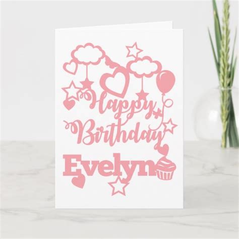 Happy Birthday to Evelyn! Card | Zazzle.ca