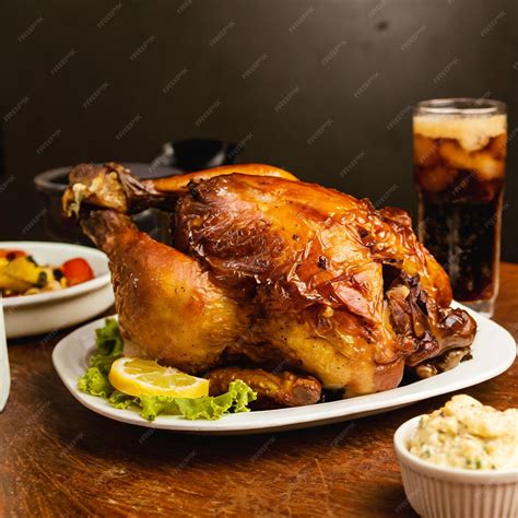 Premium AI Image | Frango Assado Frango Assado Domingo Roasted Chicken Rost Chicken