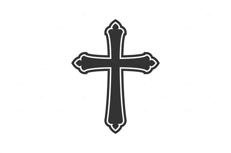 Symbol of a church cross. Christianity religion symbol | Illustrations ~ Creative Market