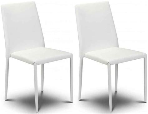 20 Ideas of White Leather Dining Chairs