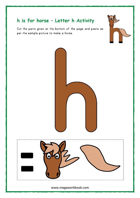 Letter H Activities - Letter H Worksheets - Letter H Crafts For ...