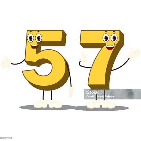 Number57character Vector Image Stock Illustration - Download Image Now ...