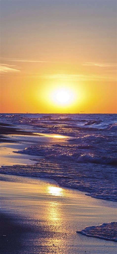 lake michigan sunset iPhone 11 Wallpapers Free Download