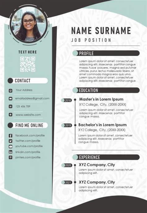 Infographic Cv Examples