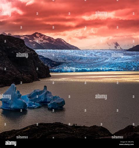 Glacier Grey in Torres del Paine National Park Chile Stock Photo - Alamy