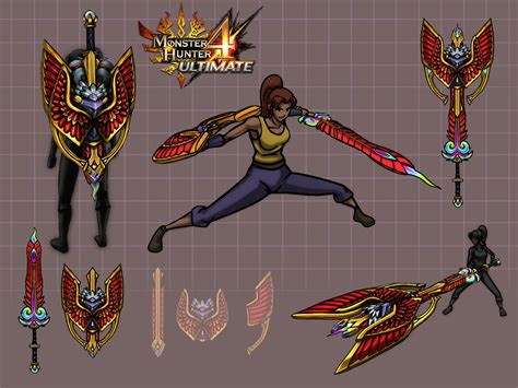 Algunos diseños de armas para el concurso de mh4u de todo el mundo - La Taberna del Diablos