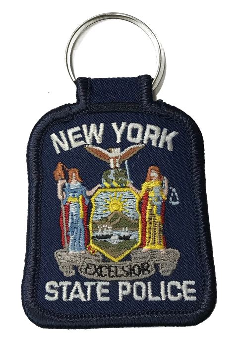 New York State Police Patch Key Chain