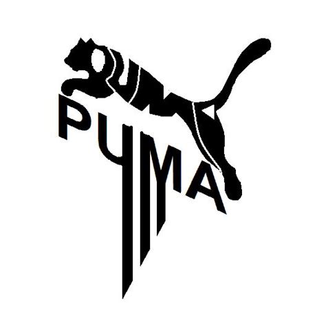 Puma, logo, made of it's word, puma, with stripes. | Logotipo de ropa, Estamapado de diseños ...