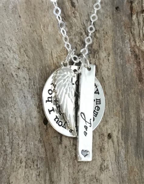 PERSONALIZED Memorial Gift, Memorial Necklace, Sympathy gift ...