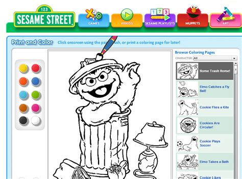 PROYECTO BILINGUE CBM: Colouring Sesame Street Characters.