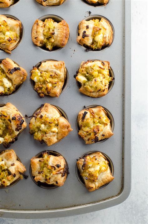 Easy Appetizers: Creamy Leeks in Puff Pastry Cups | Umami Girl