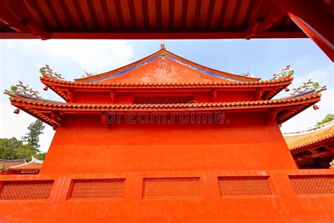 Tainan Confucius Temple, 17th-century Confucian Temple Featuring Traditional Architecture Stock ...