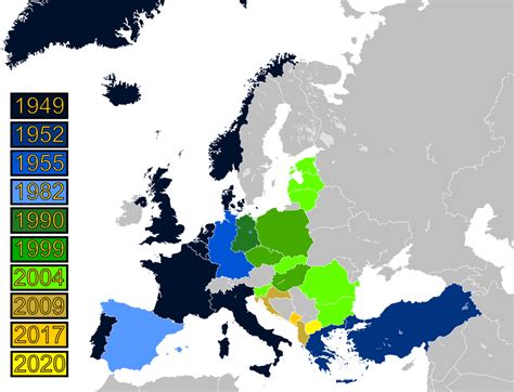 History of NATO Expansion Map | World History Commons