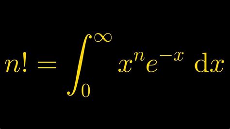 Proof of Euler's Integral Formula (Gamma Function) - YouTube