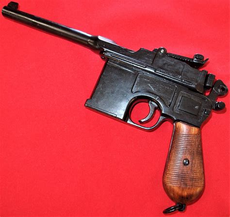 REPLICA DENIX WW1 WW2 MAUSER MODEL 1896 C96 PISTOL M-1024 Wood | JB Military Antiques