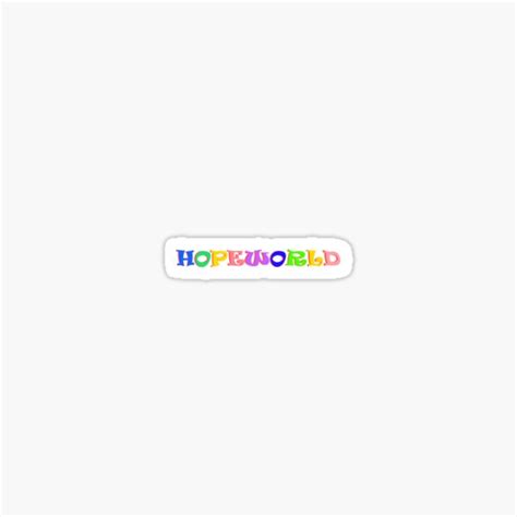 "J-HOPE Hopeworld" Sticker by ccali26 | Redbubble