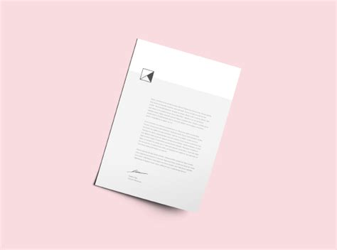 Stationery PSD Letterhead Mockup - Free Download